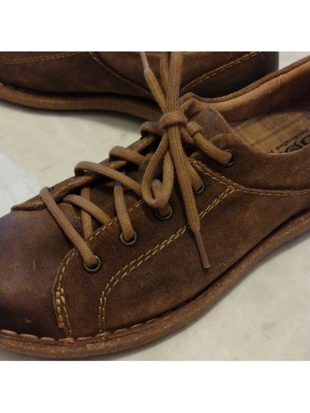 Born Brown Suede Women's Casual Lace-Up Sneakers